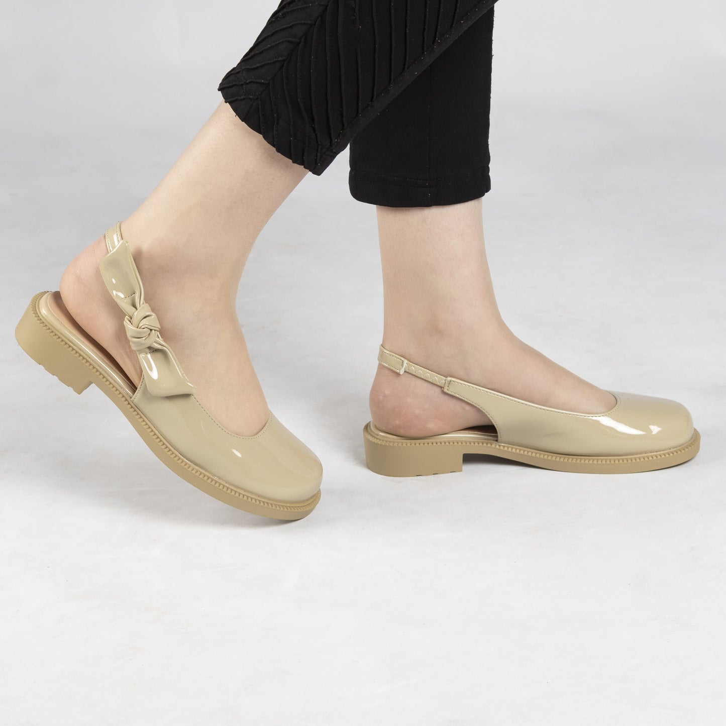 Ballerine Vernis - Kaki / AL-3