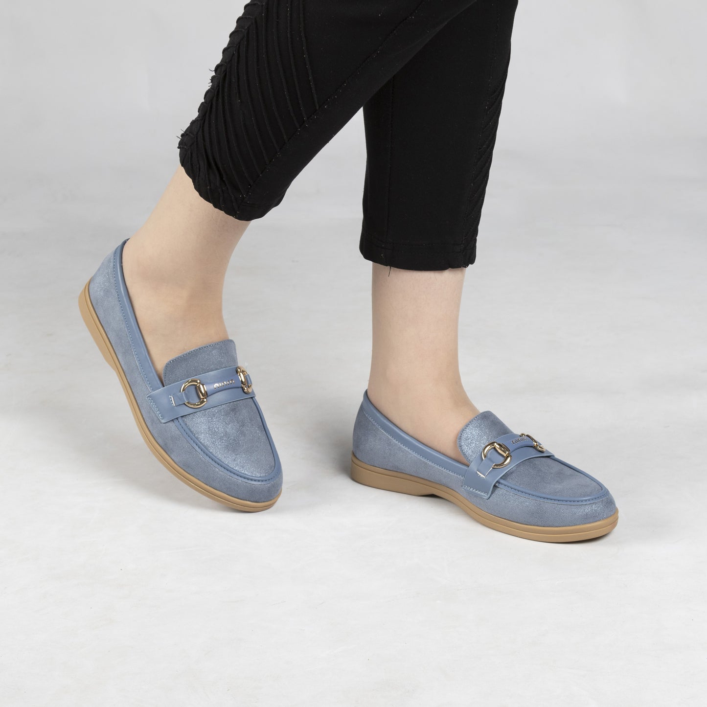 Mocassin En Daim - Bleu / AS48