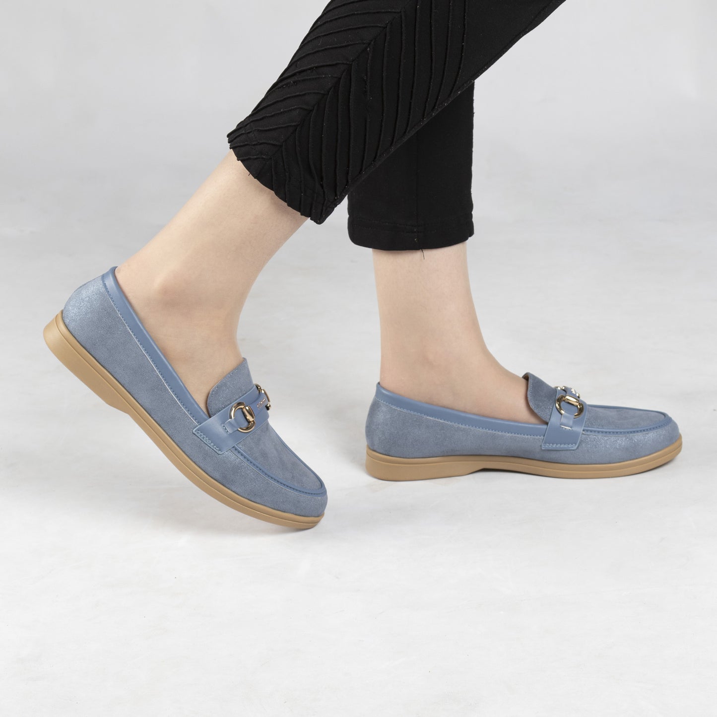 Mocassin En Daim - Bleu / AS48