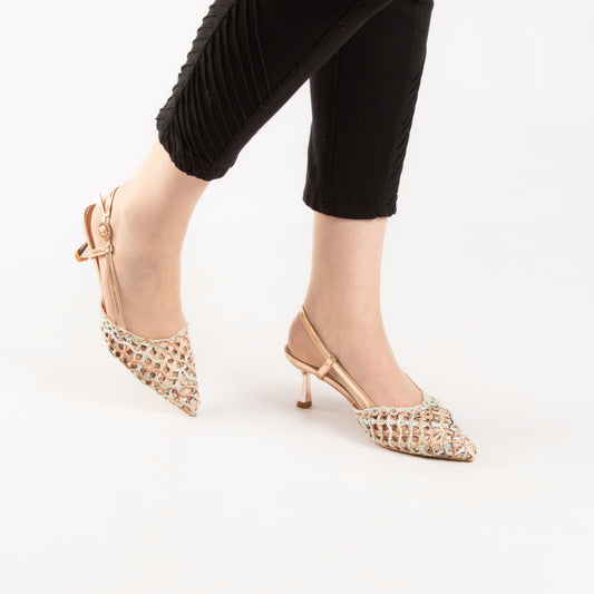 Escarpin A Talon Aiguille - Brown / AS09