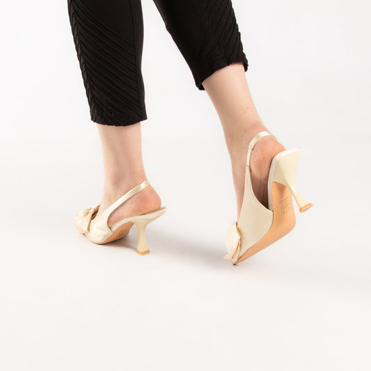 Escarpin à talon aiguille - gold / ref : AS06