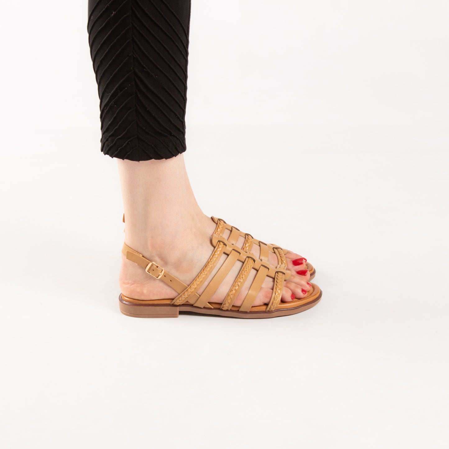 Sandale - simili cuir - Khaki / AS77