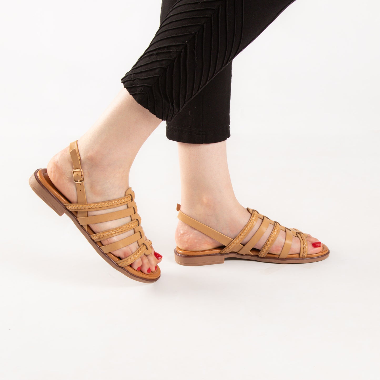 Sandale - simili cuir - Khaki / AS77