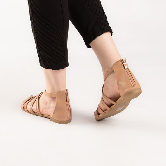 Sandale - simili cuir - Nude / AS89