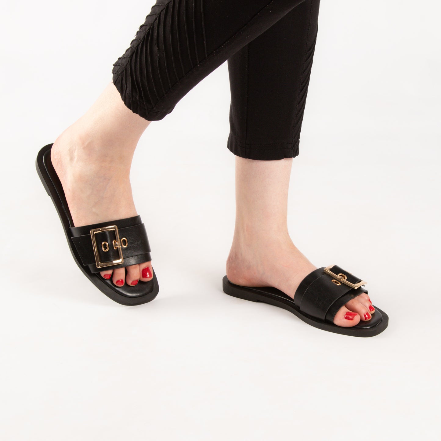 Mule - simili cuir - Noir / LTD02