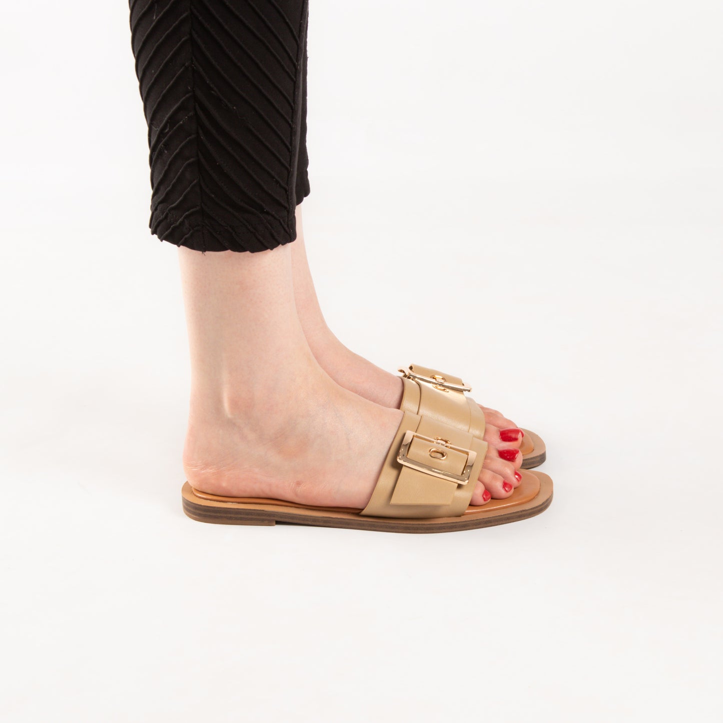 Mule - simili cuir - Kaki / LTD02