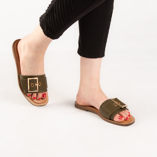 Mule - simili cuir - Vert / AS94