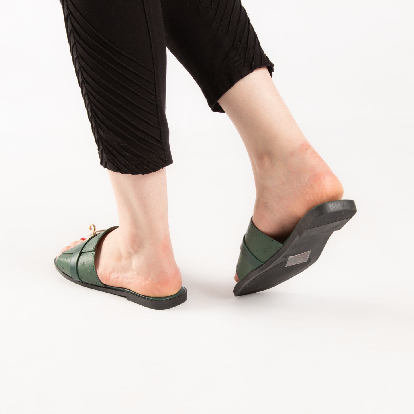 Mule - simili cuir - Vert / AS100