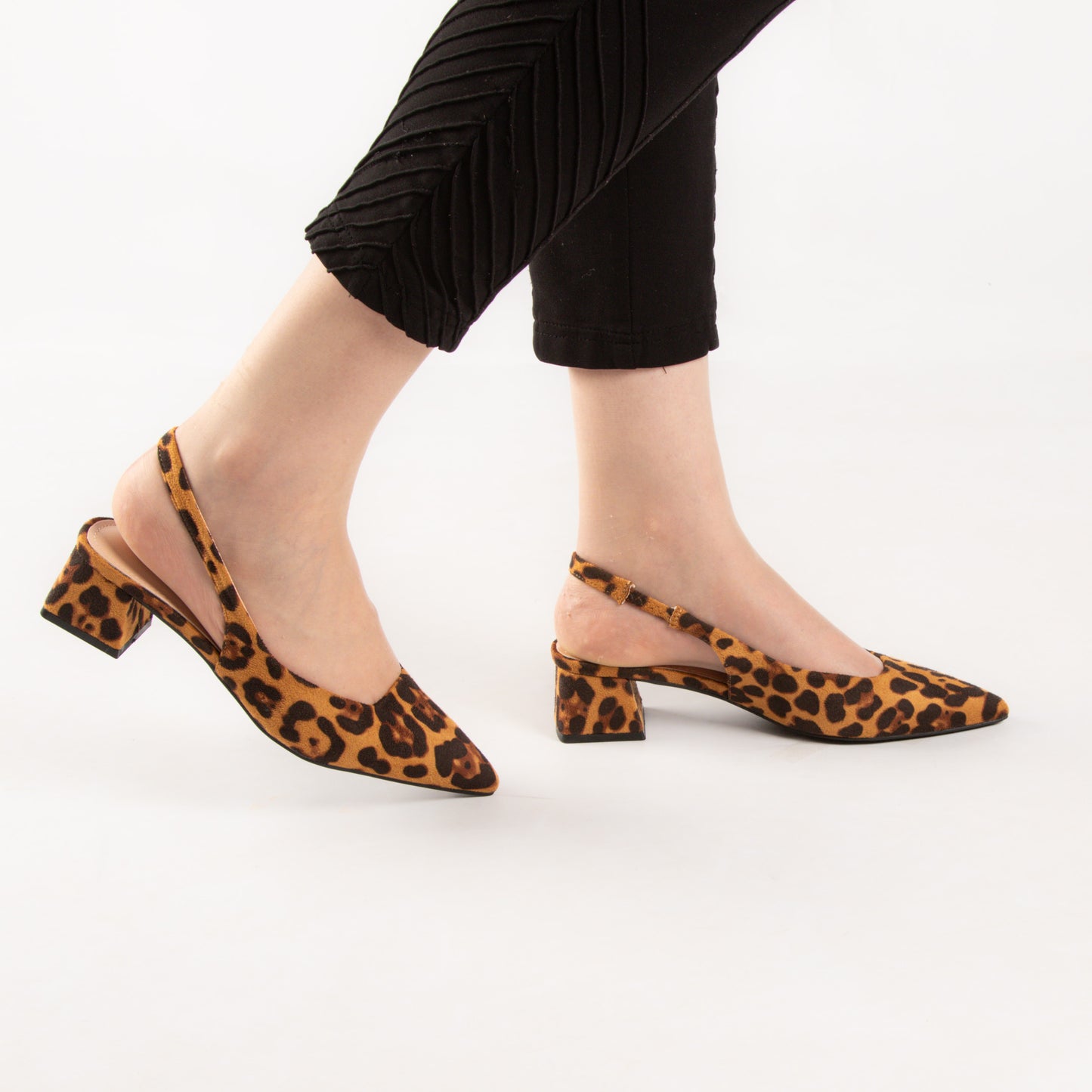 Escarpin A Talon Carré - Leopard / AS22