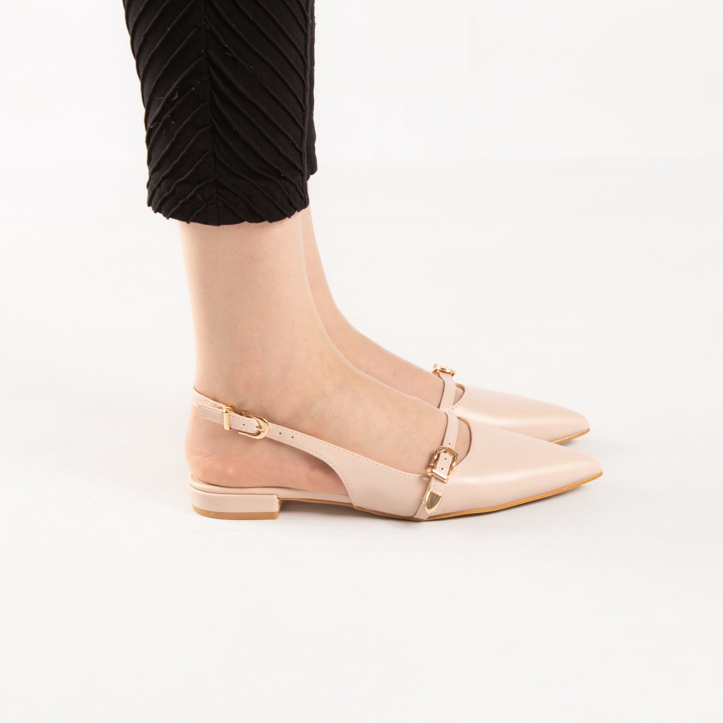 Escarpin - simili cuir - Beige / AS27