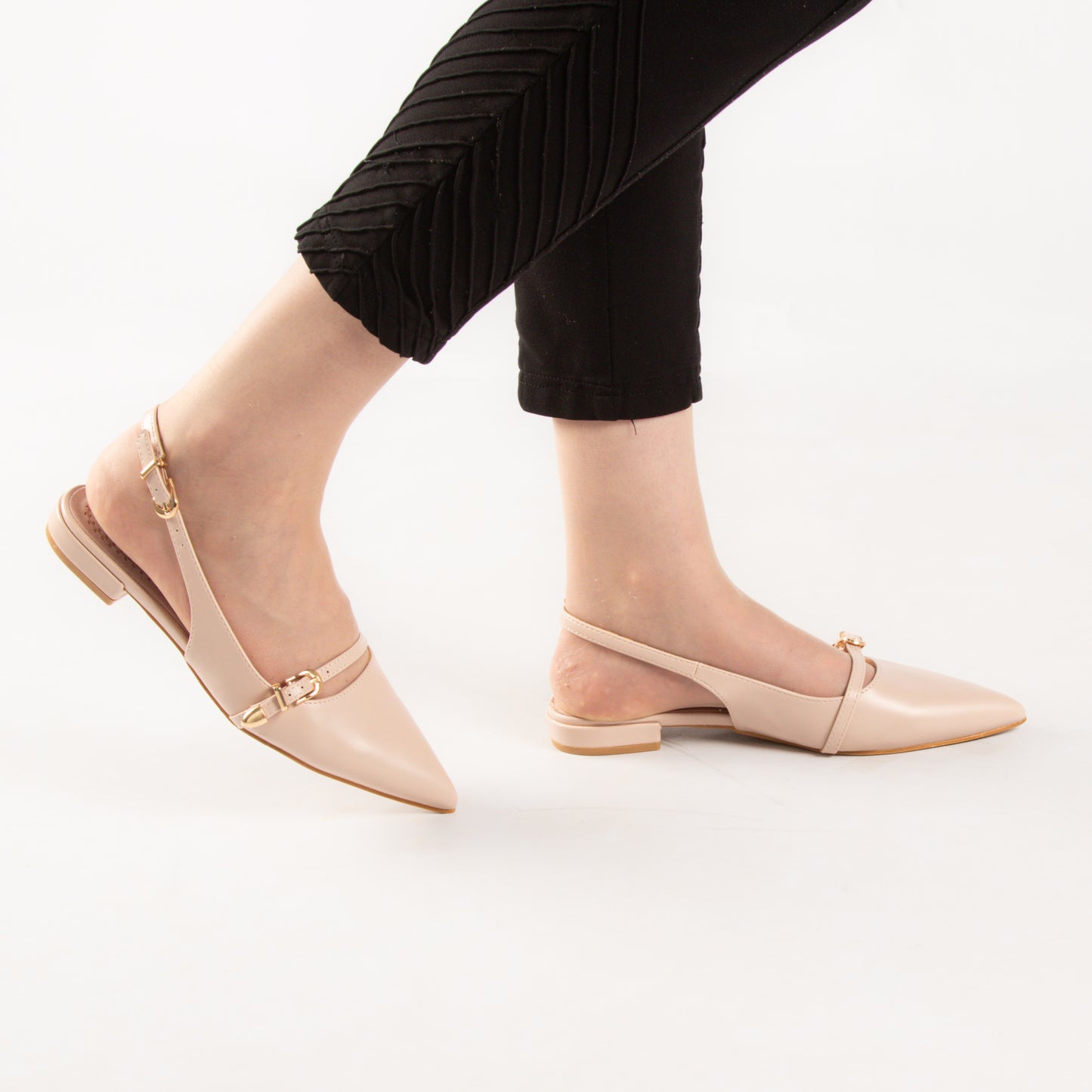 Escarpin - simili cuir - Beige / AS27