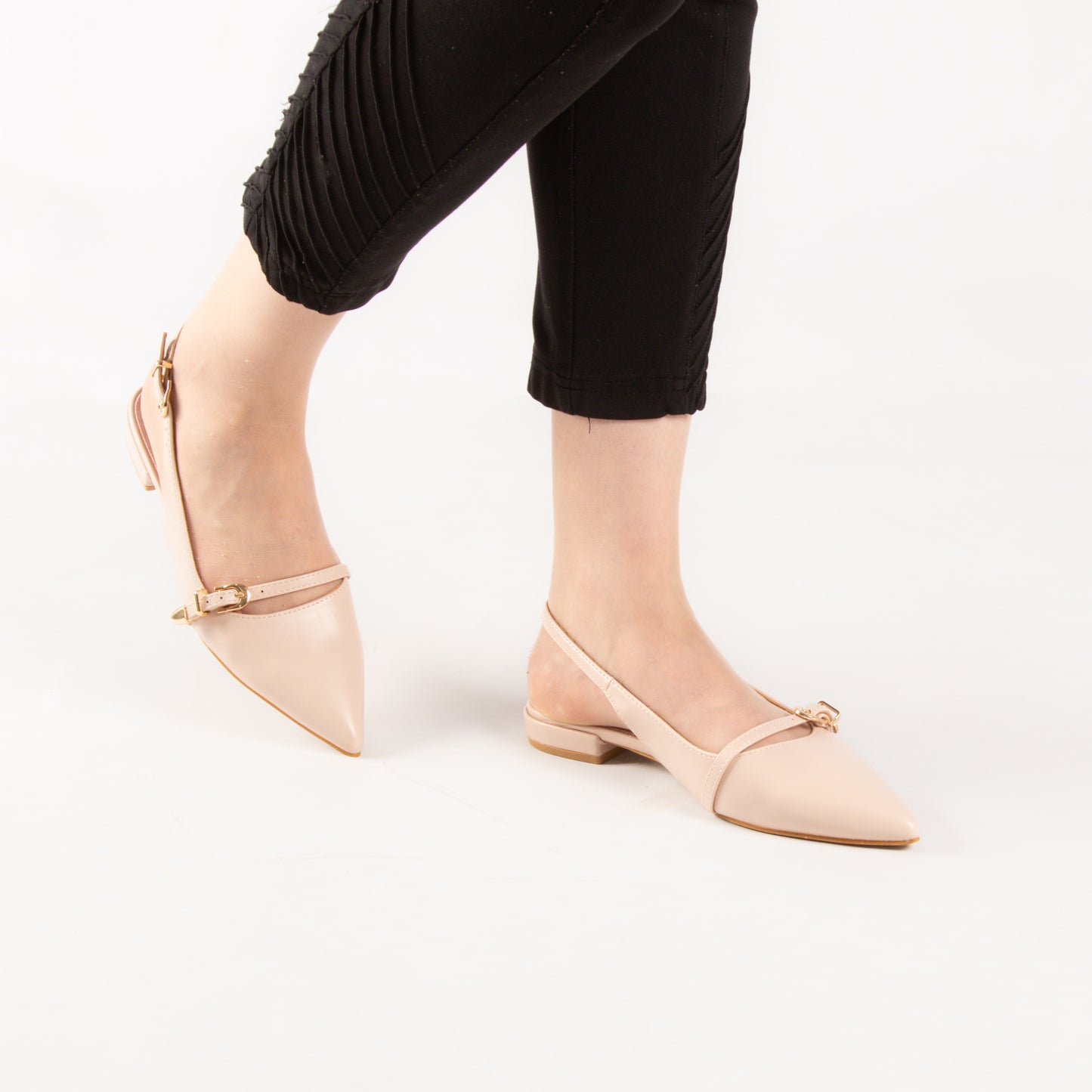 Escarpin - simili cuir - Beige / AS27