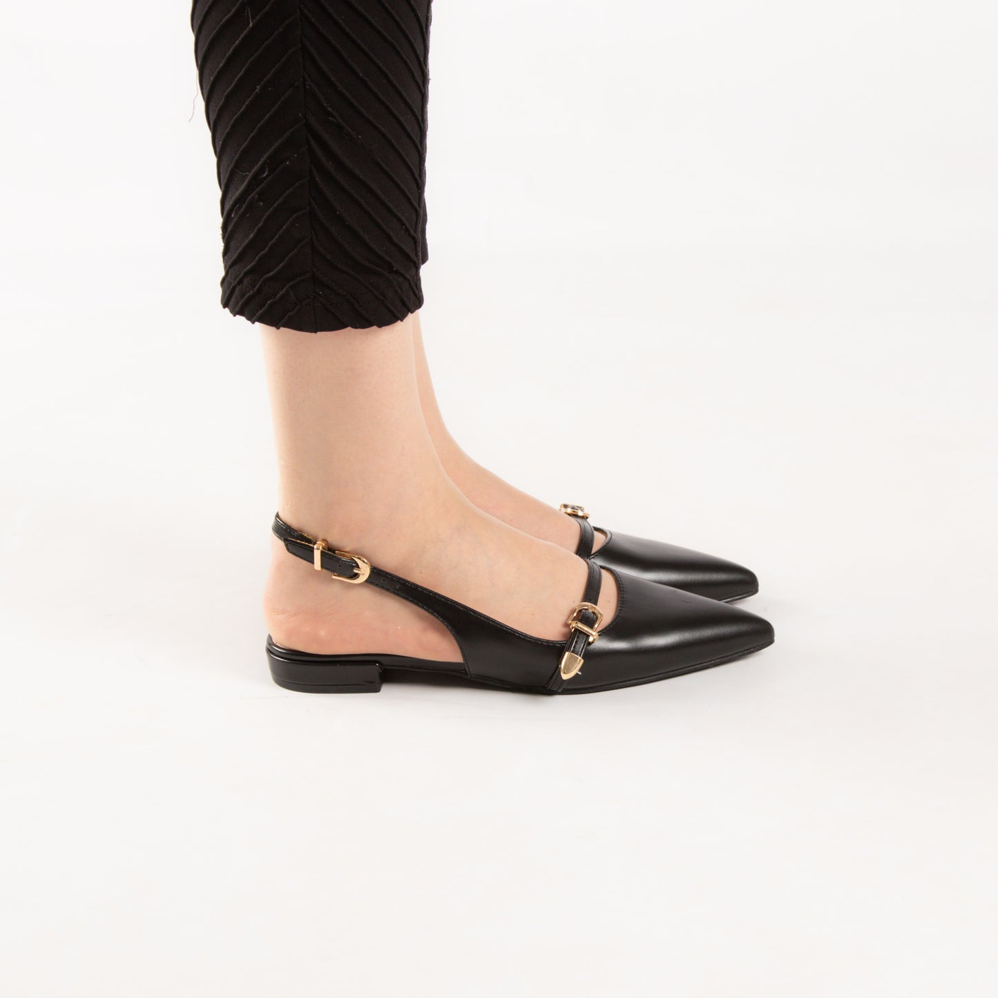Escarpin - simili cuir - Noir / AS26