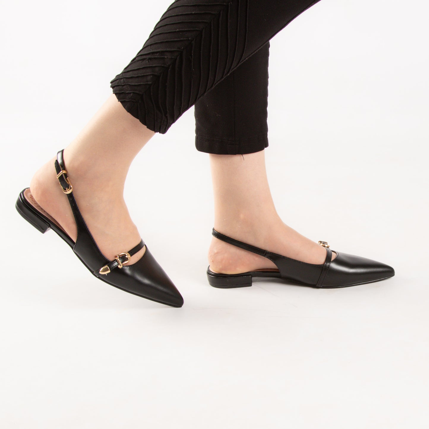Escarpin - simili cuir - Noir / AS26