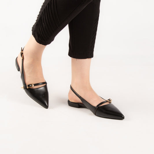 Escarpin - simili cuir - Noir / AS26