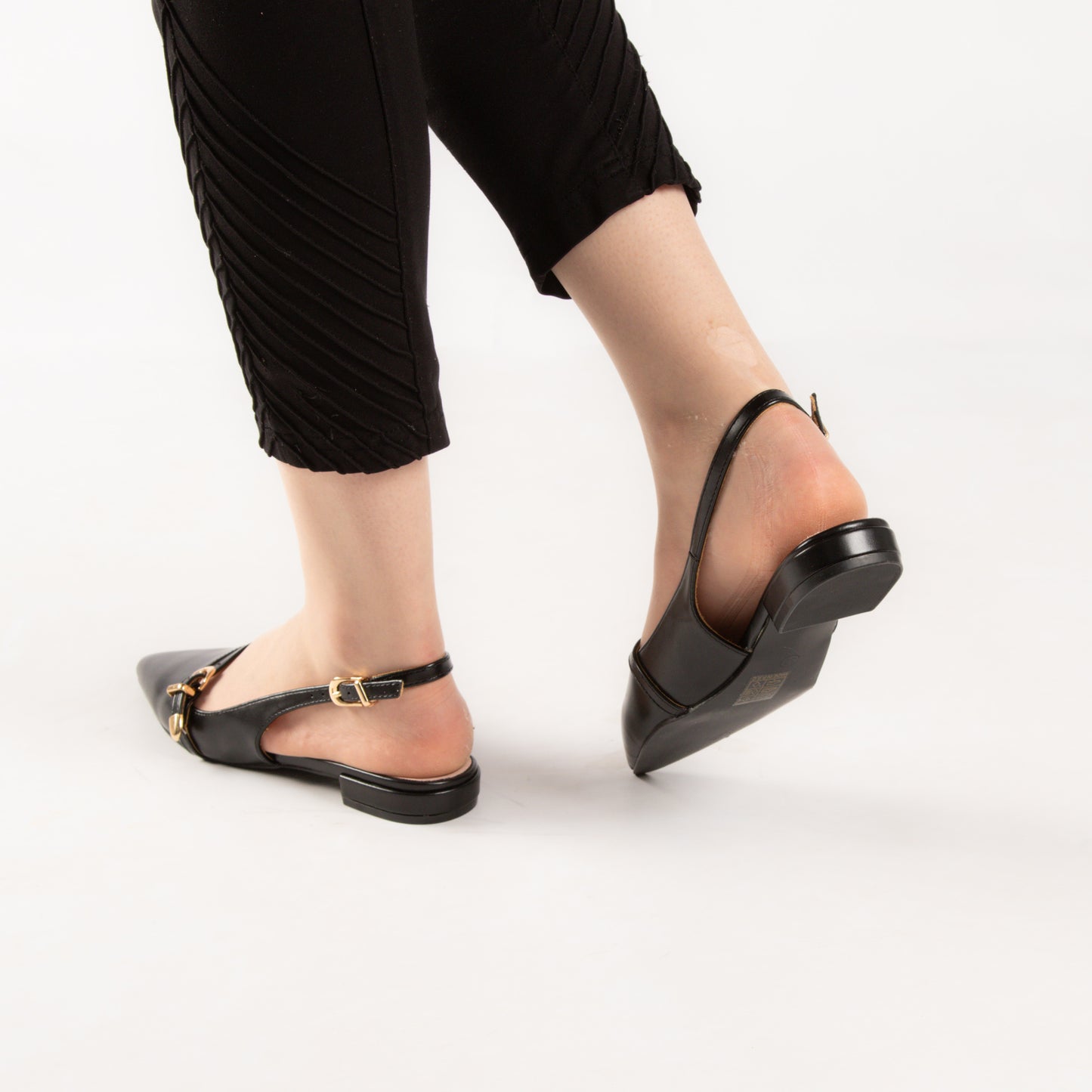 Escarpin - simili cuir - Noir / AS26