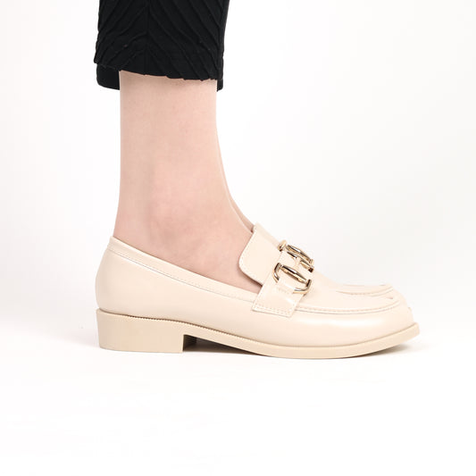 Mocassin - simili cuir - beige / ref : AS113