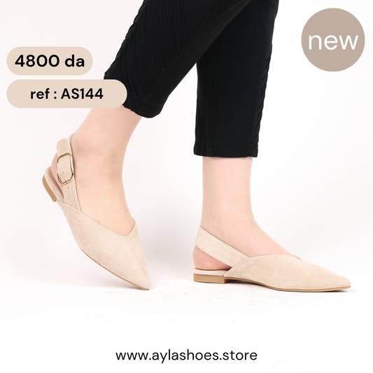 Ballerine - daim - beige / AS144