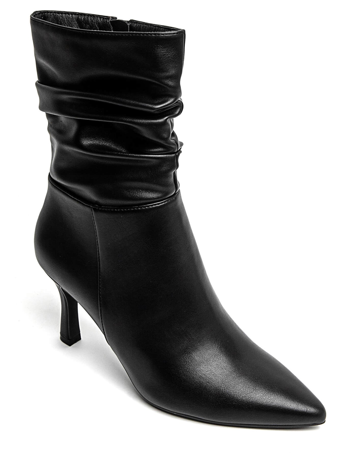 Bottine - simili cuir - Noir / AS133