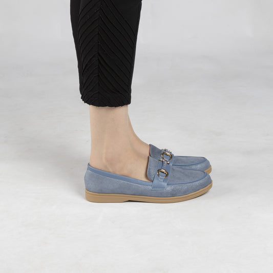 Mocassin En Daim - Bleu / AS48