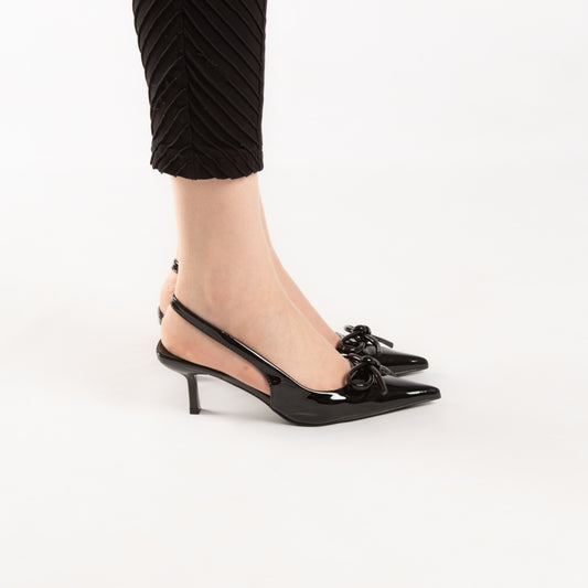 Escarpin A Talon Aiguille - Noir / AS11