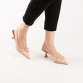 Escarpin - slingback - nude / Réf. AS10