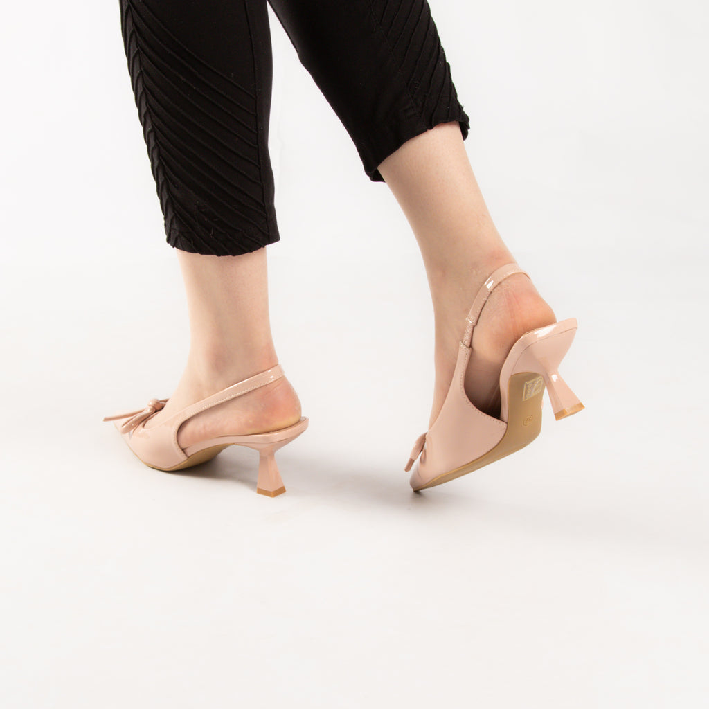 Escarpin - slingback - nude / Réf. AS10