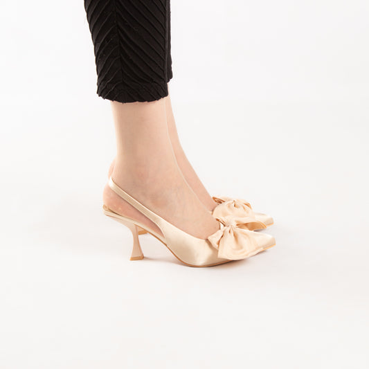 Escarpin A Talon Aiguille - Beige / AS08