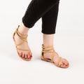 Sandale - simili cuir - yellow / ref : AS93