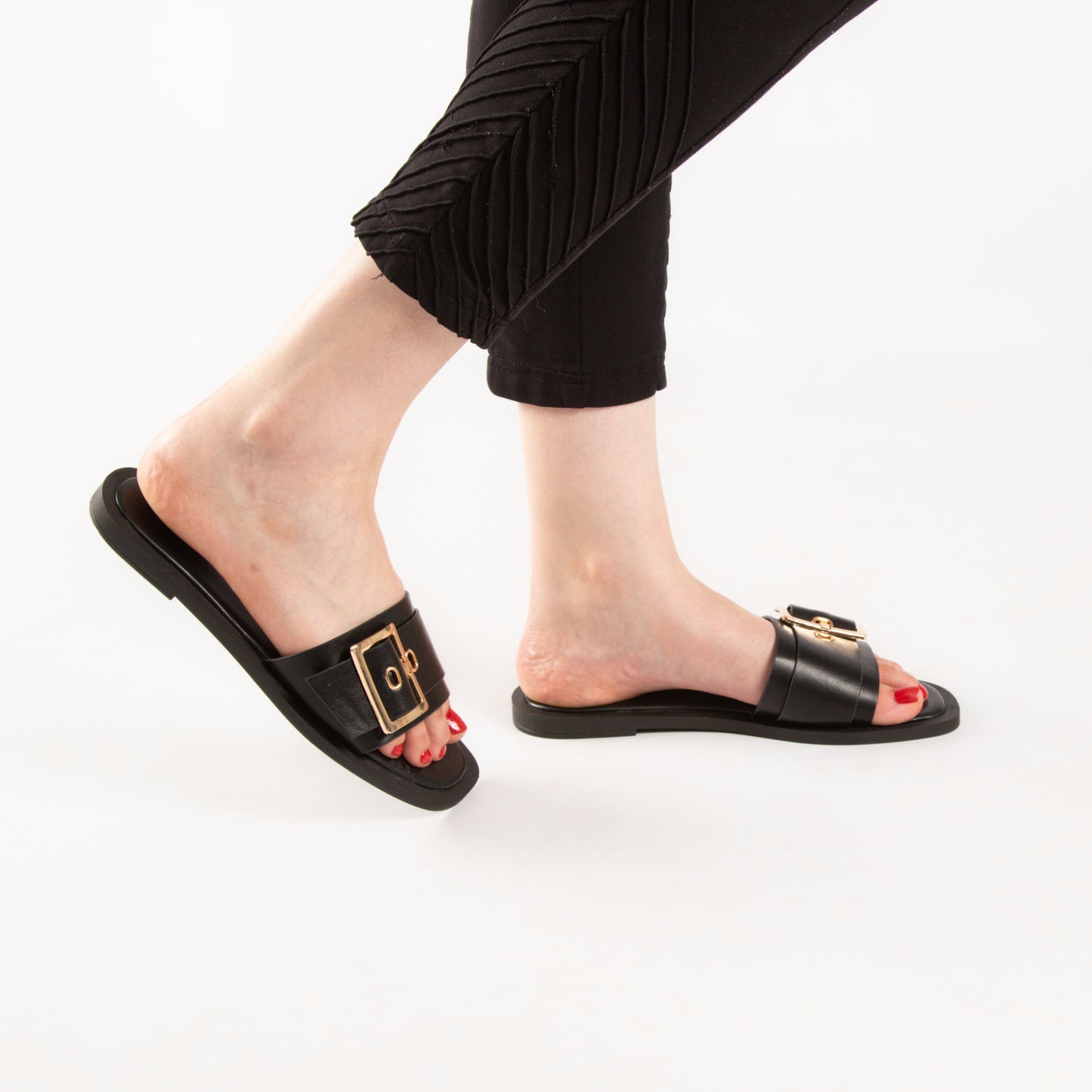 Mule - simili cuir - Noir / LTD02