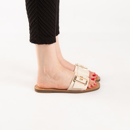 Mule - simili cuir - Beige / LTD02