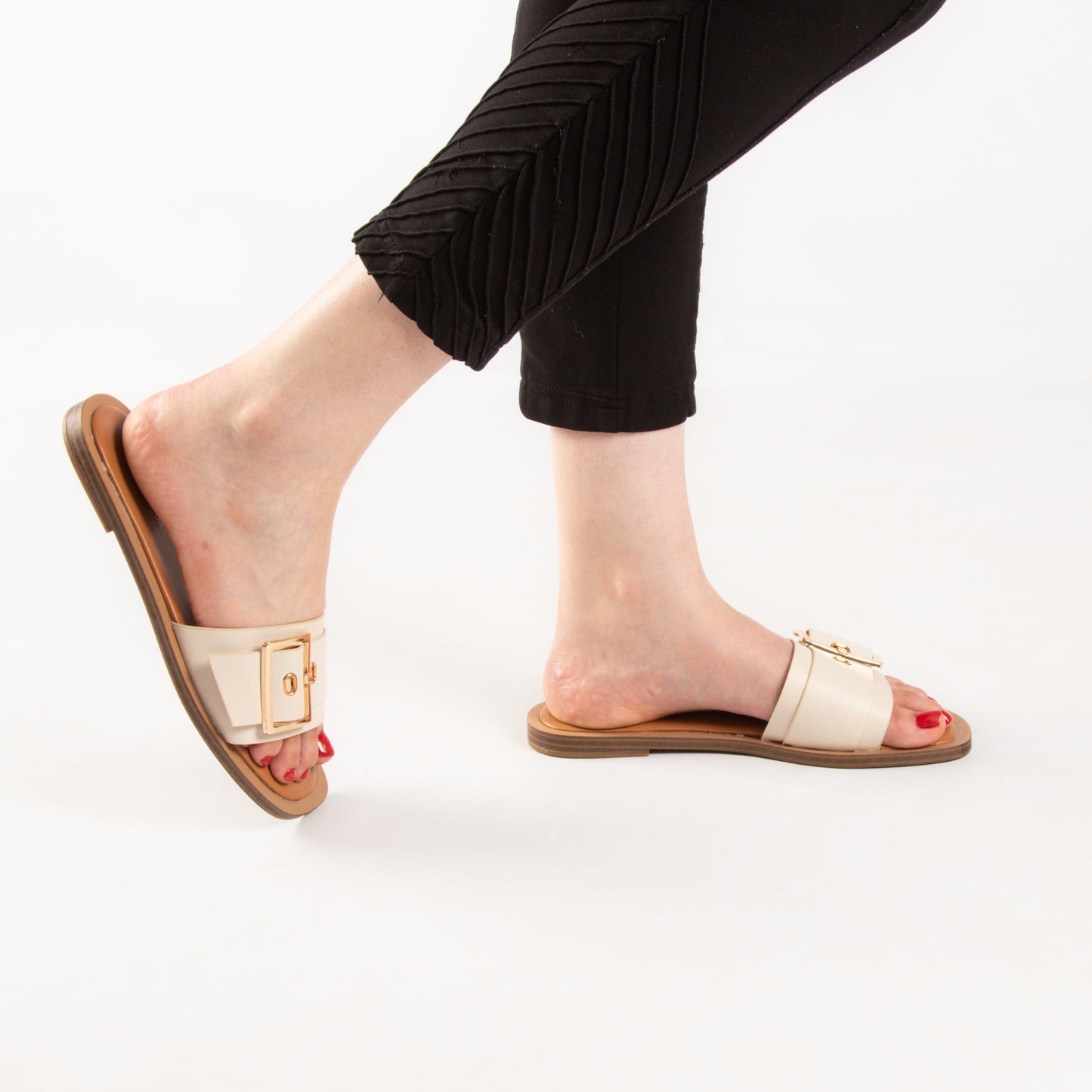 Mule - simili cuir - Beige / LTD02