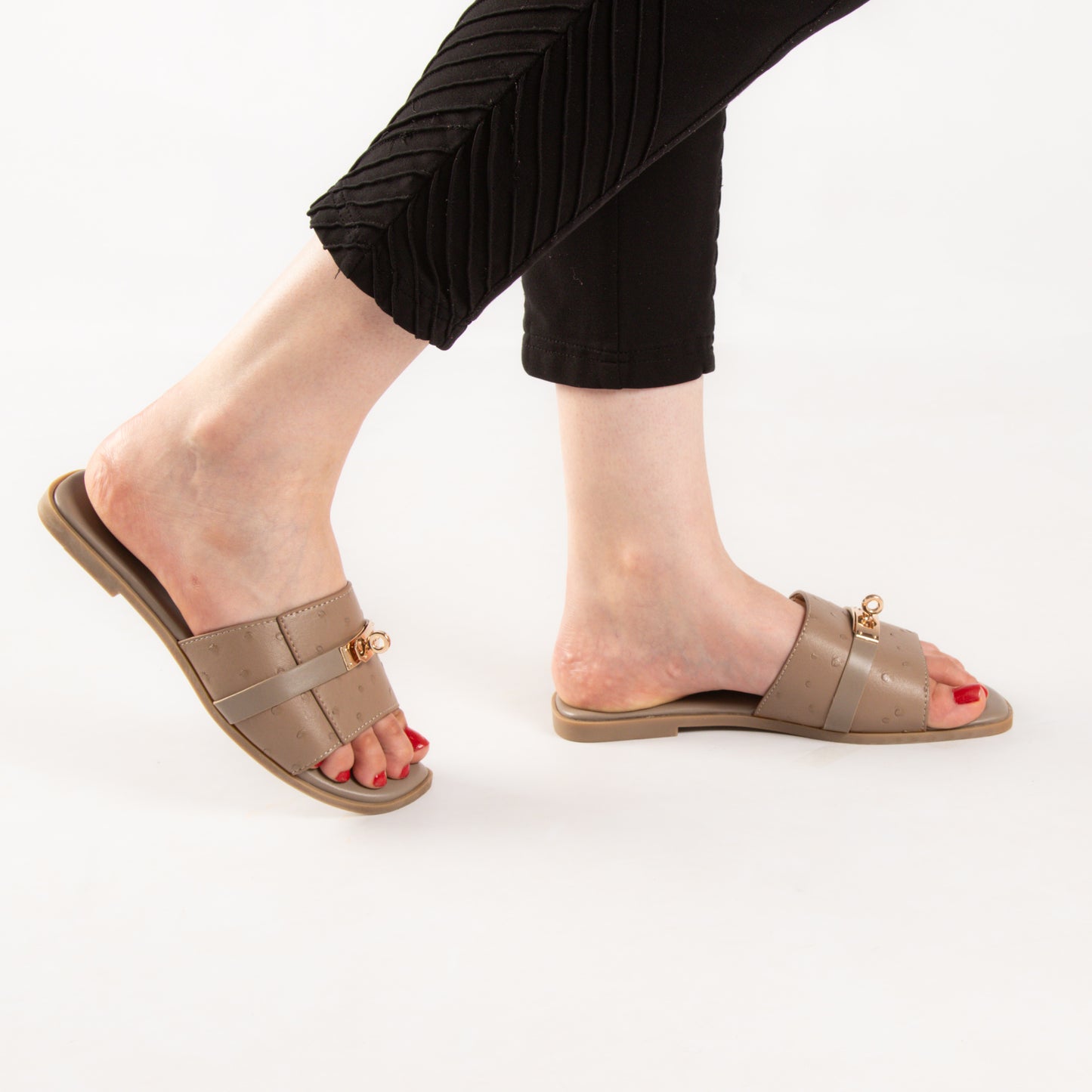 Mule - simili cuir - Khaki / MT03
