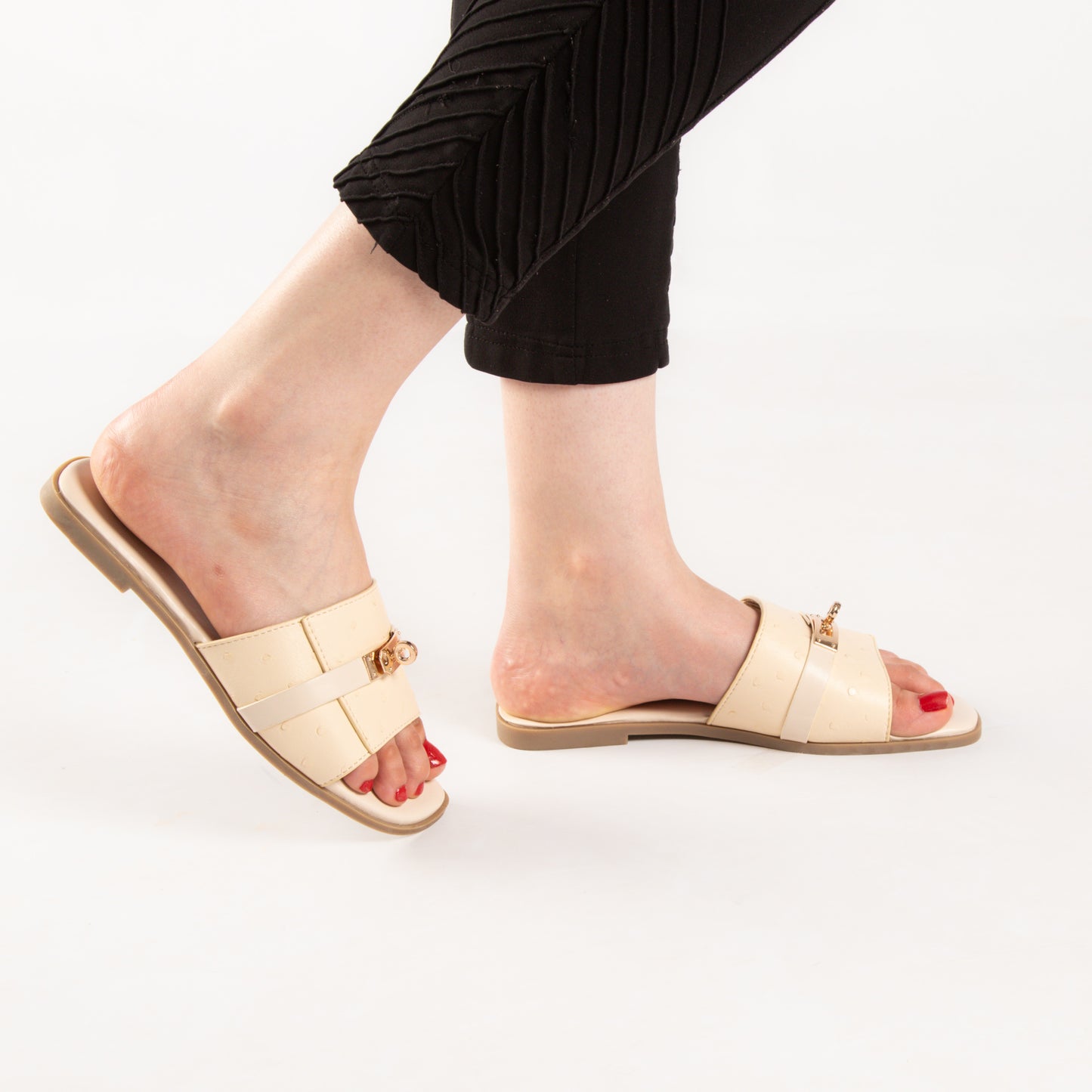 Mule - simili cuir - Beige / MT03
