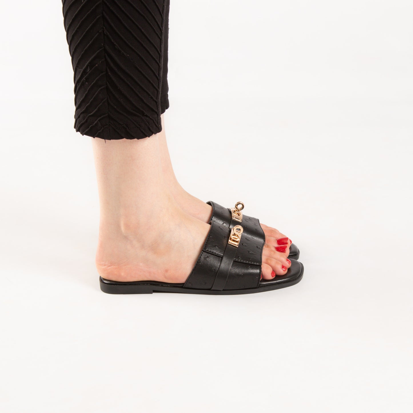 Mule - simili cuir - Noir / MT03