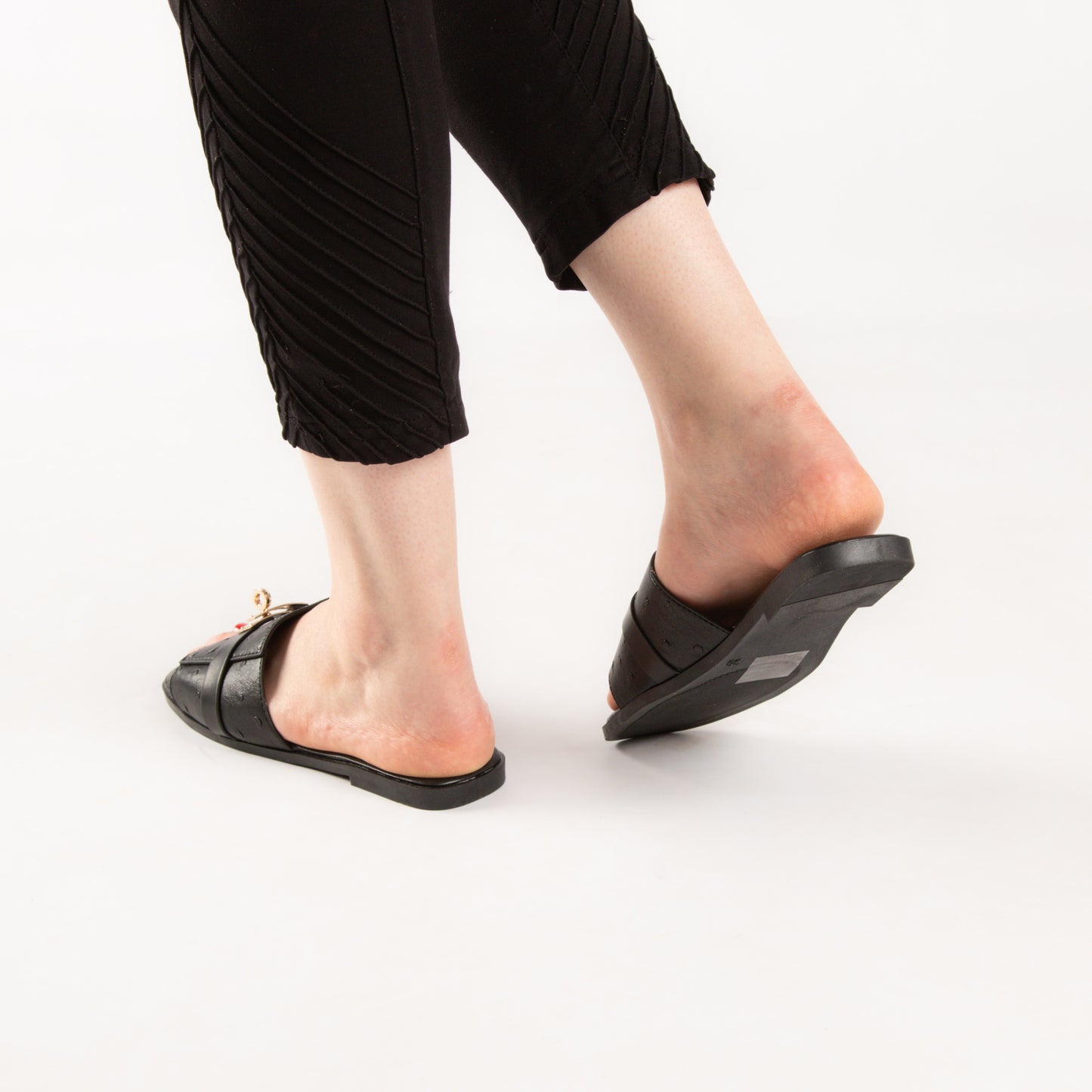 Mule - simili cuir - Noir / MT03