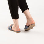 Mule - simili cuir - bleu / Réf. AS102
