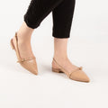 Escarpin - simili cuir - khaki / Réf. AS25