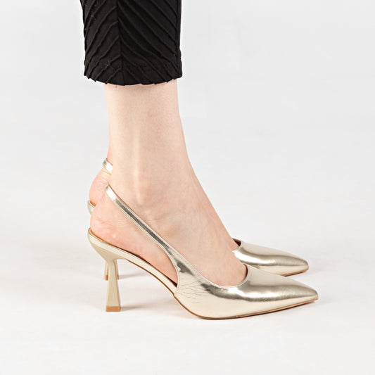 Escarpin A Talon - Doré / HL2401