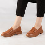 Mocassin - simili cuir - camel / ref : AS50