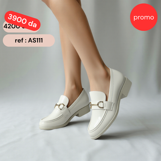 Mocassin - vernis - Beige / AS111