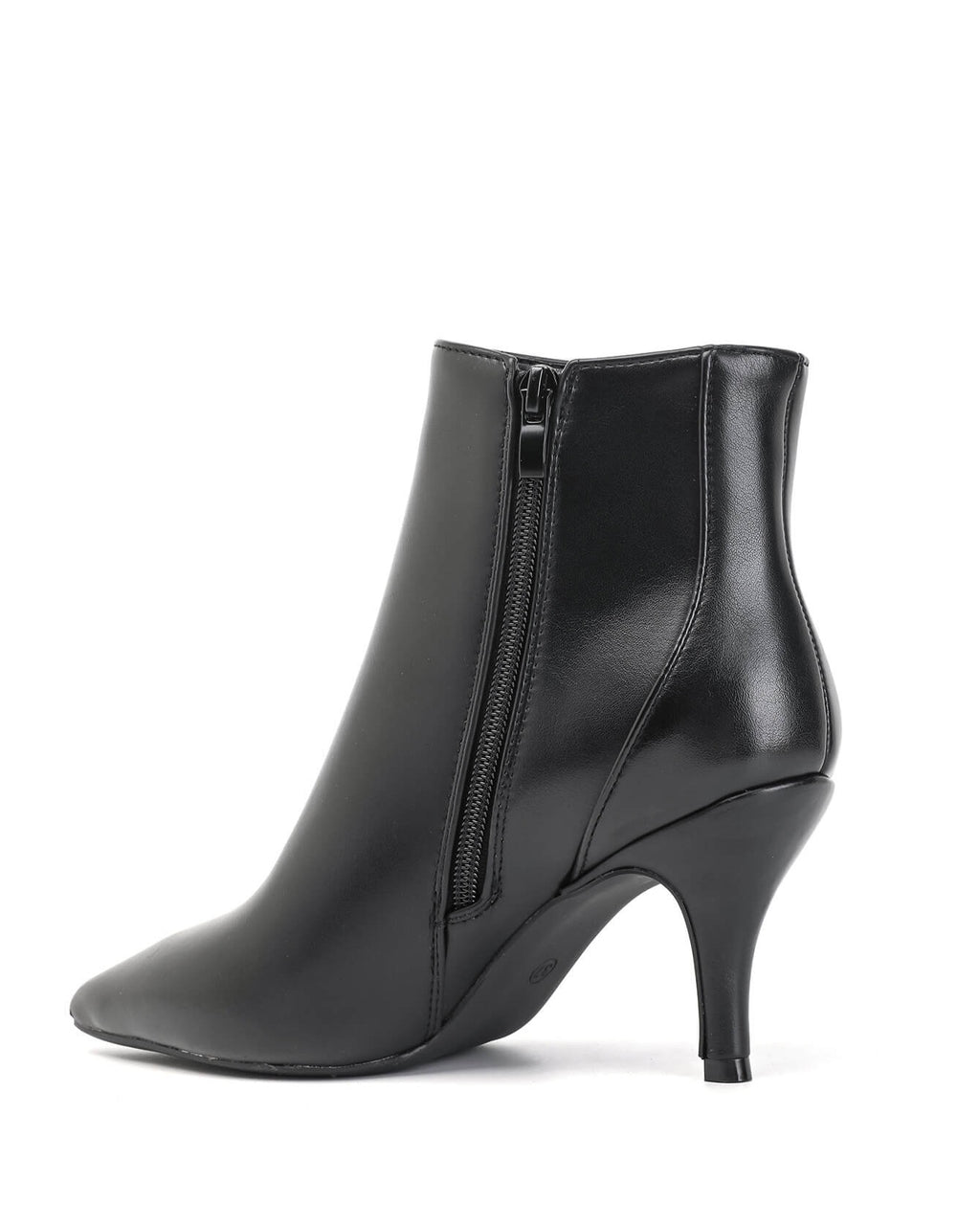 Bottine - simili cuir - noir / Réf. AS207
