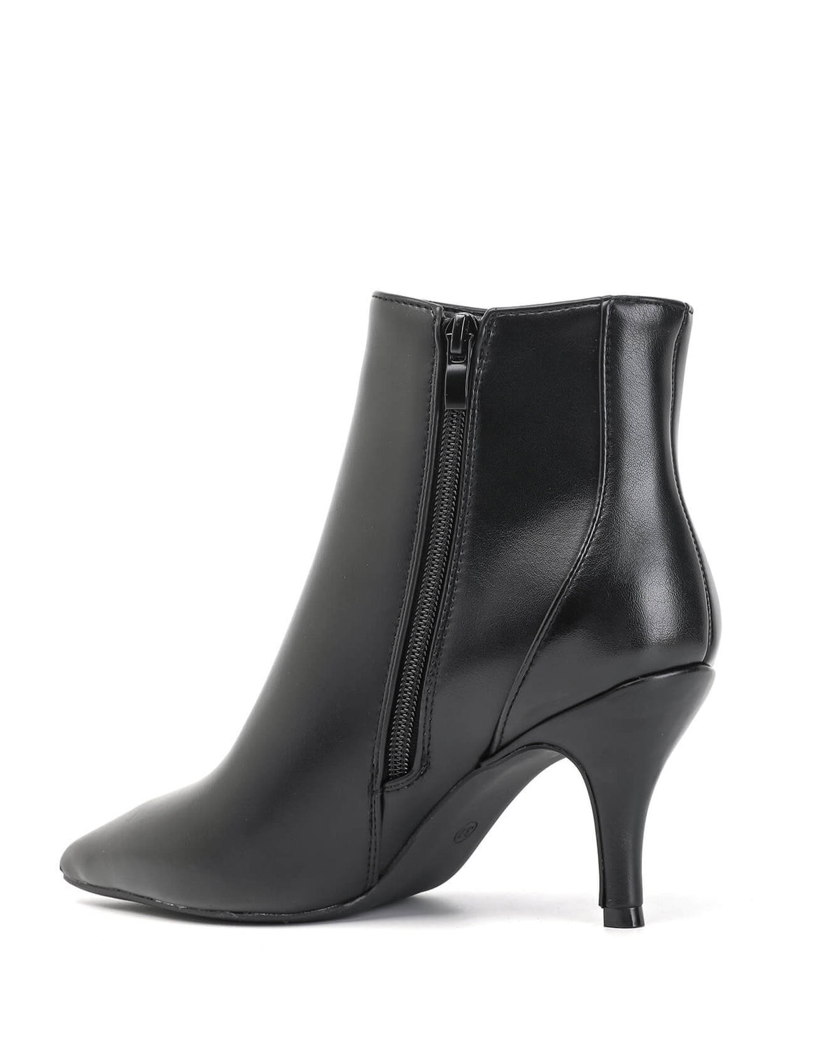 Bottine - simili cuir - noir / Réf. AS207