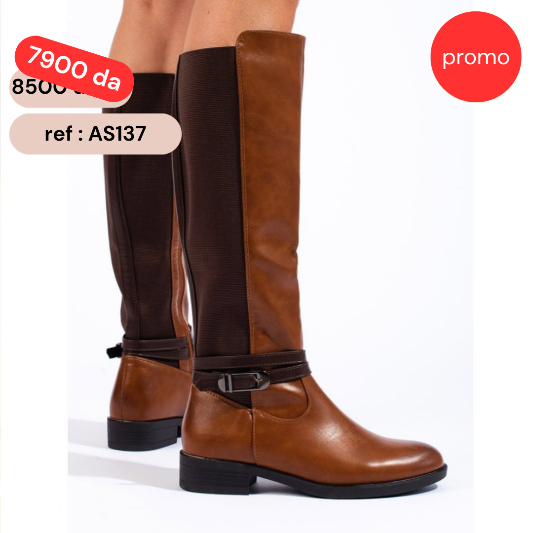 Cavalière - simili cuir - Marron / AS137