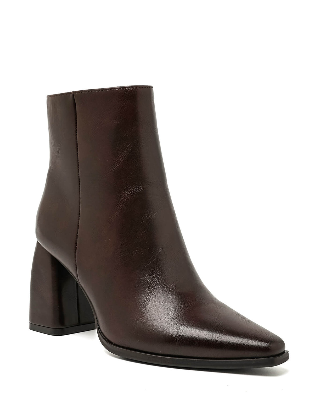 Bottine - simili cuir - brown / Réf. AS194