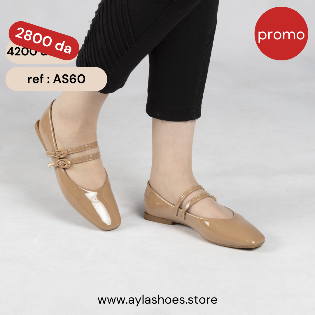 Ballerine vernis - nude / AS60