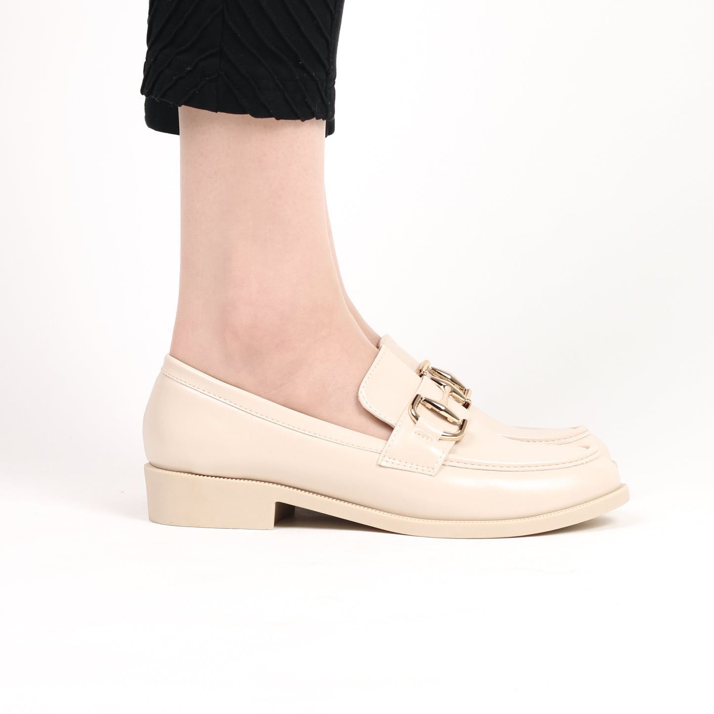 Mocassin - simili cuir - beige / ref : AS113