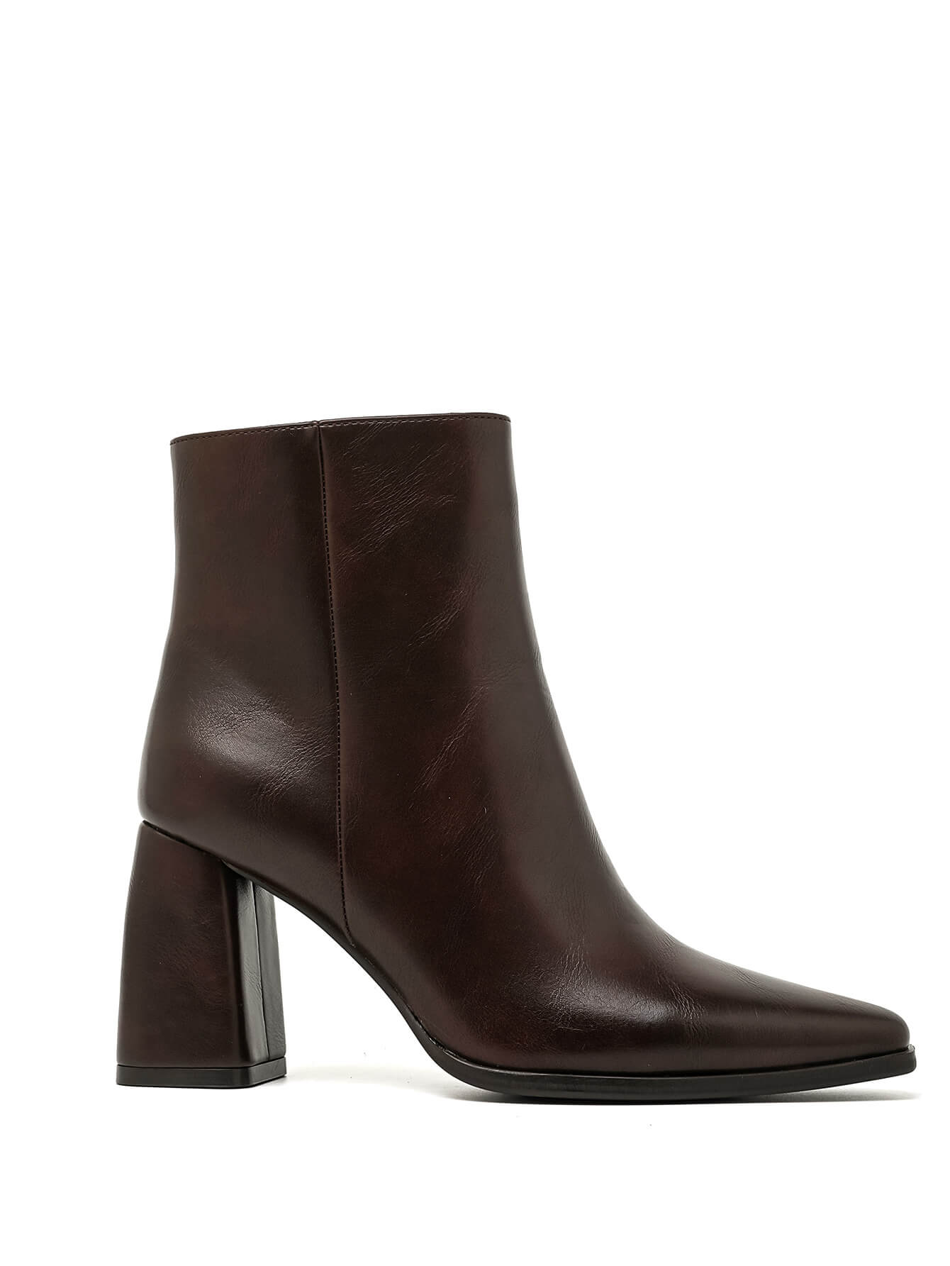 Bottine - simili cuir - brown / ref : AS194