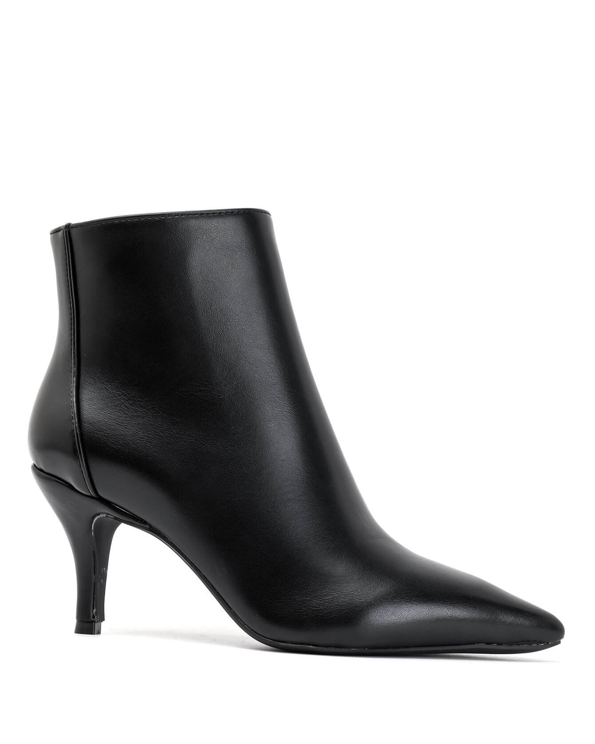 Bottine - simili cuir - noir / Réf. AS207