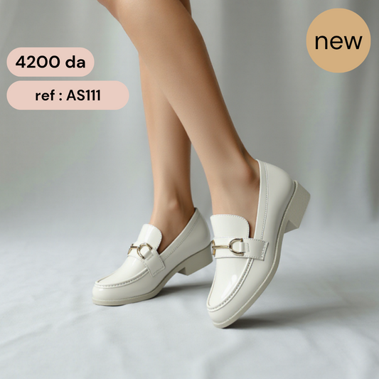 Mocassin - vernis - Beige / AS111